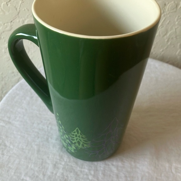 Starbucks: 2020 Green Ceramic Mug- Purple Tree Design- 16oz - Picture 13 of 16